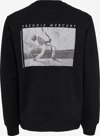 Only & Sons Sweatshirt 'FREDDIE' in Black