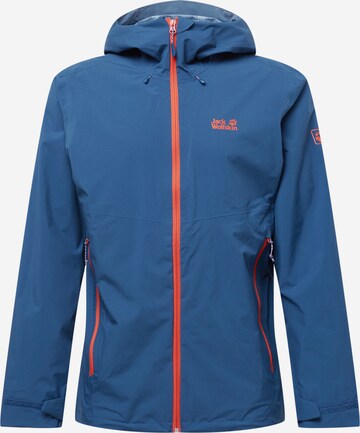 JACK WOLFSKIN Outdoorjacke 'Highest Peak' in Blau: predná strana