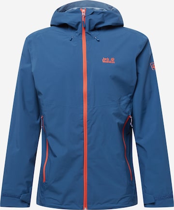 JACK WOLFSKIN Outdoor jacket 'Highest Peak' in Blue: front