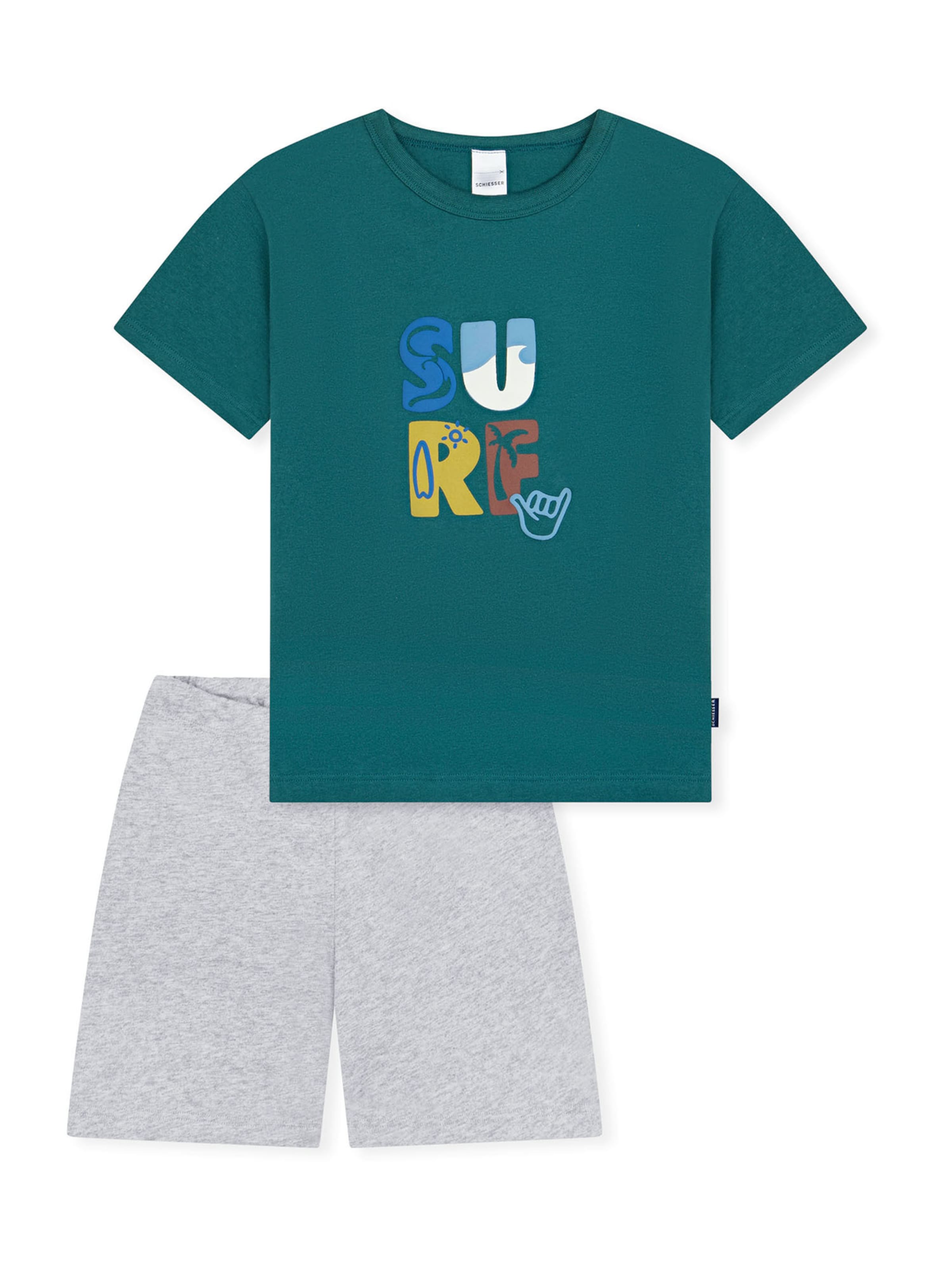 Pyjama ' Kids Nightwear ' SCHIESSER en gris : devant