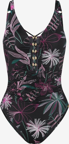 TRIUMPH Badeanzug ' Red Label Summer Tropics ' in Mischfarben: Vorderseite