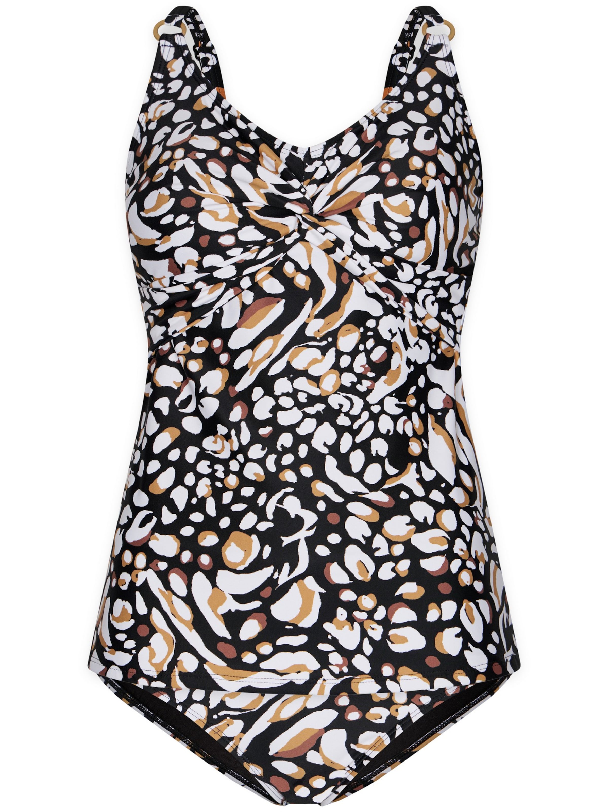 Pastunette Klassiek Tankini 'Knot Tankini' in Zwart: voorkant