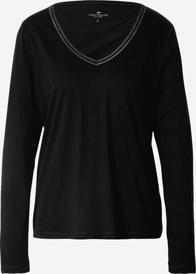 TOM TAILOR T-shirt en noir / argent, Vue avec produit