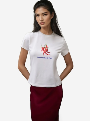 Hiccup Shirt in Wit: voorkant