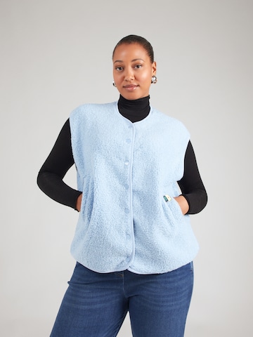 Vestă 'PCKATTY' de la PIECES Curve pe albastru: față