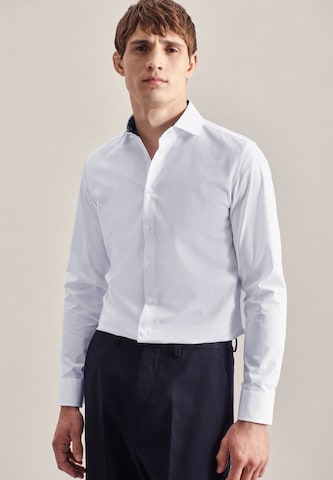 SEIDENSTICKER Slim fit Business Shirt in White: front