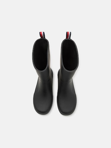 TOMMY HILFIGER Gummistiefel 'RUDY' in Schwarz