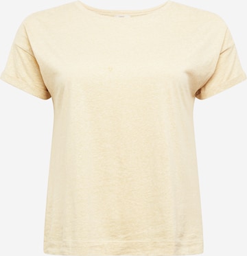 Esprit Curves T-shirt i beige: framsida