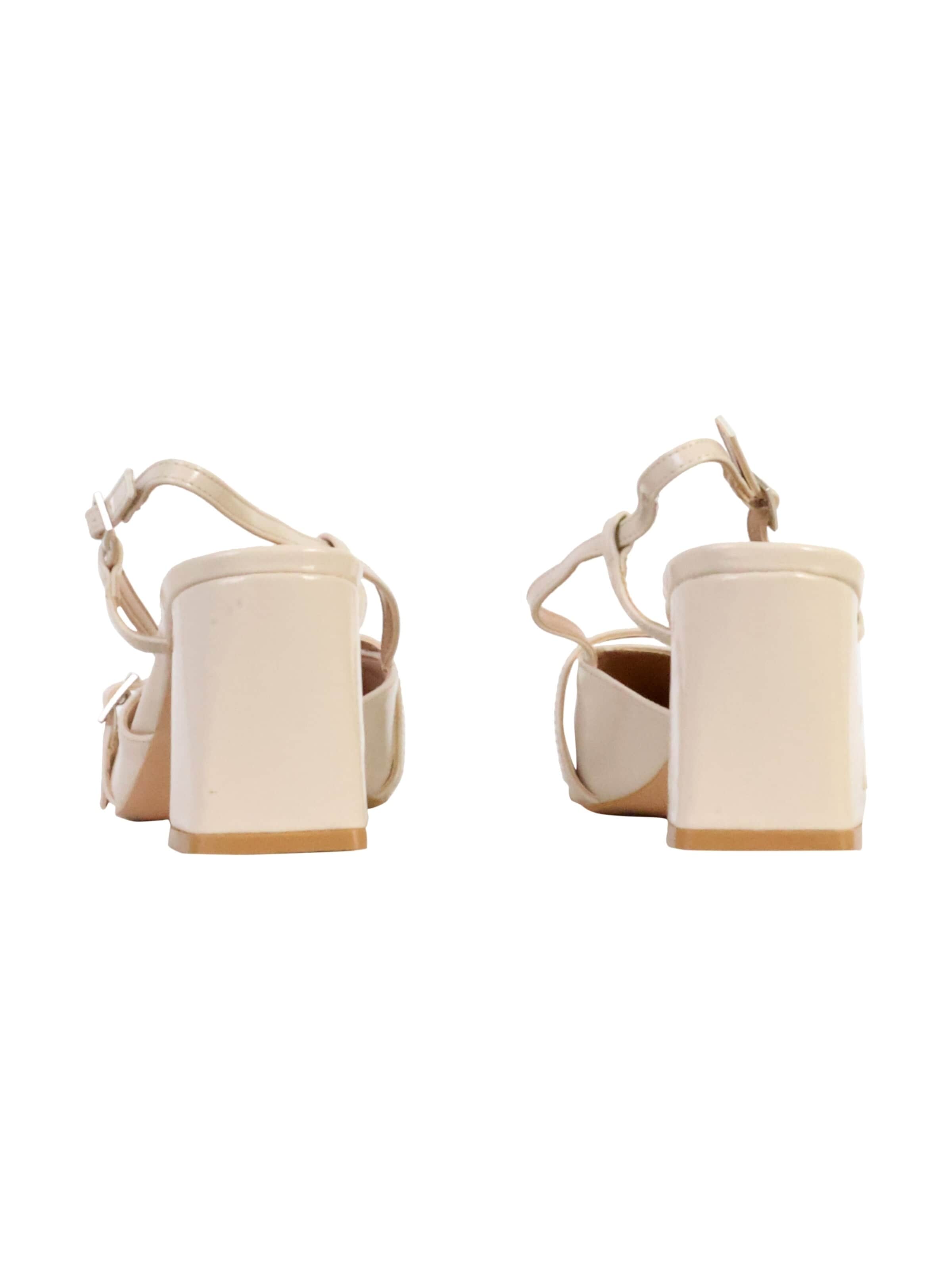 Super Mode Sandaal 'Inia-Sandalen mit Absatz' in Beige