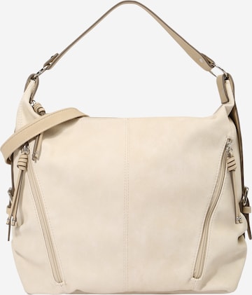 TOM TAILOR Schultertasche 'Caia' in Beige: predná strana