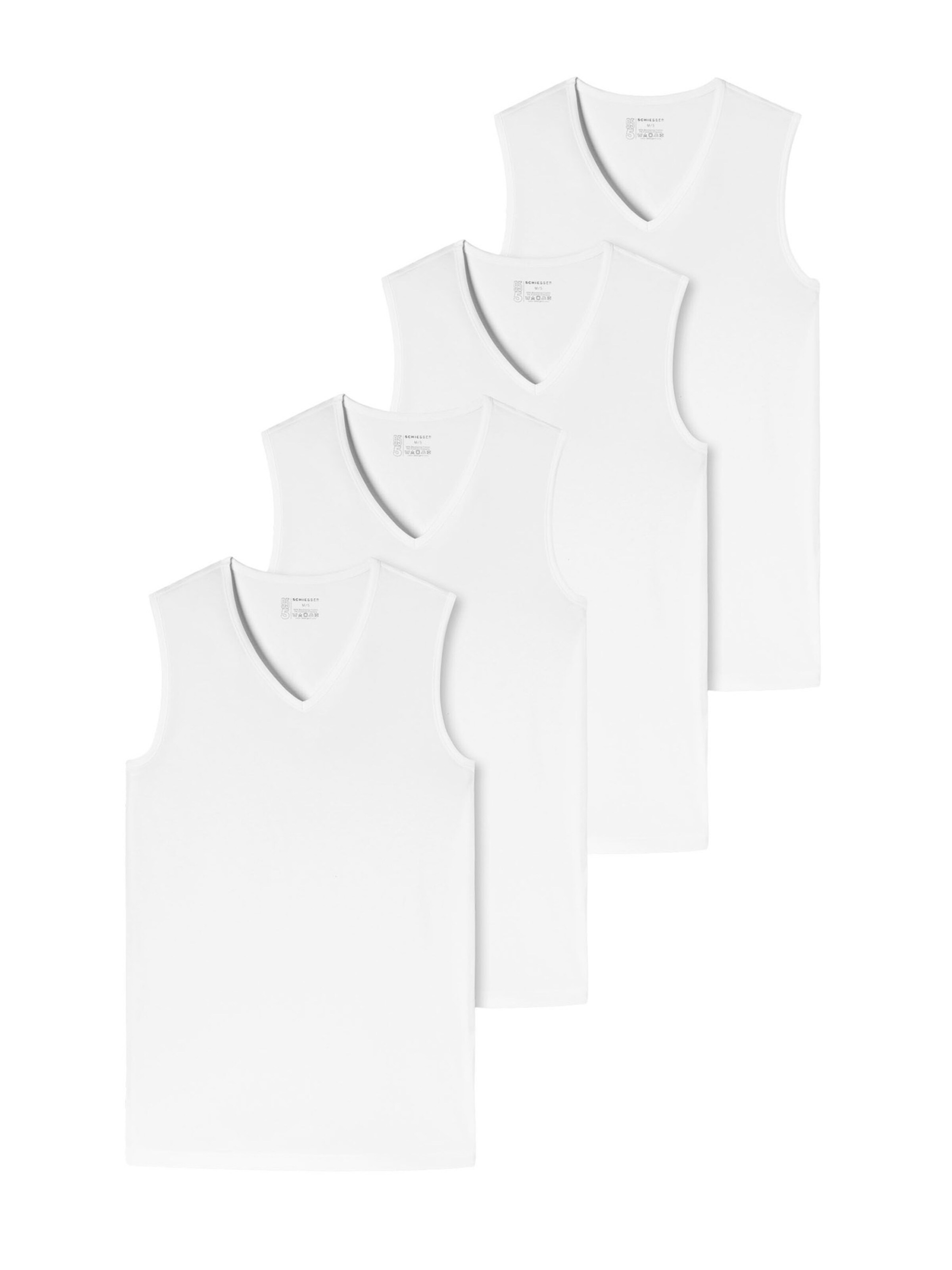 SCHIESSER Unterhemd in Weiß: Vorderseite