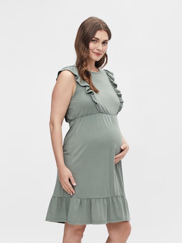 MAMALICIOUS Summer Dress in Green: front