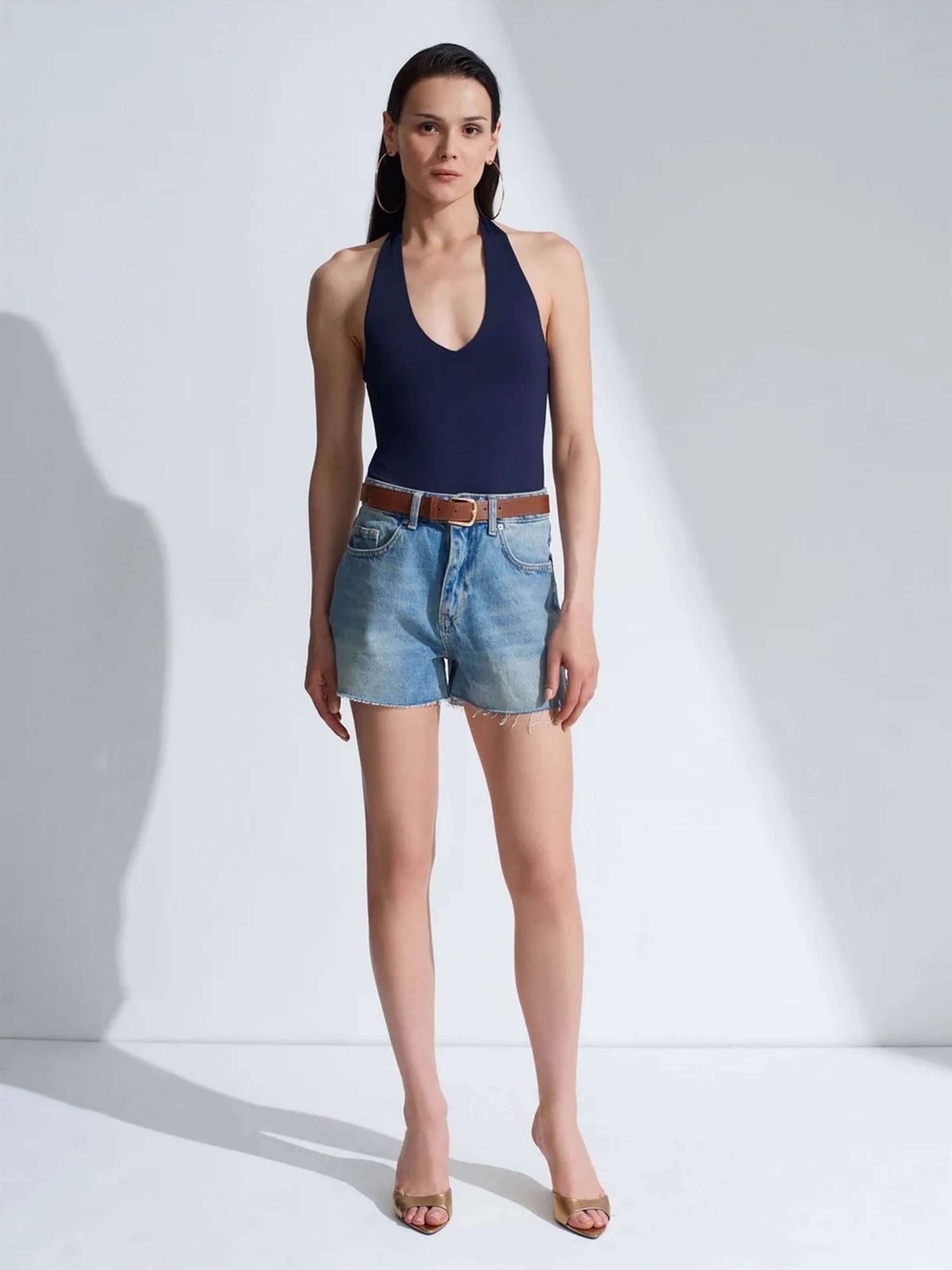 Dilvin Blouse body in Blauw