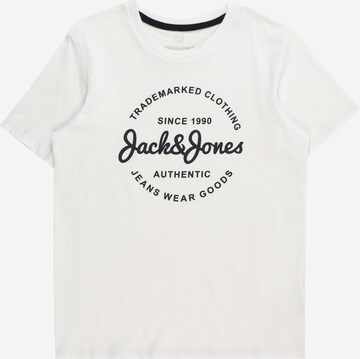 Jack & Jones Junior Тениска 'FOREST' в бяло: отпред