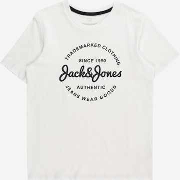 Jack & Jones Junior Μπλουζάκι 'FOREST' σε λευκό: μπροστά