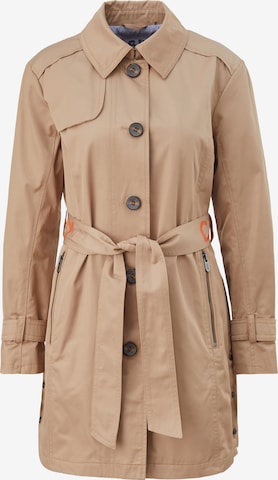 comma casual identity Between-Seasons Coat in Brown: front