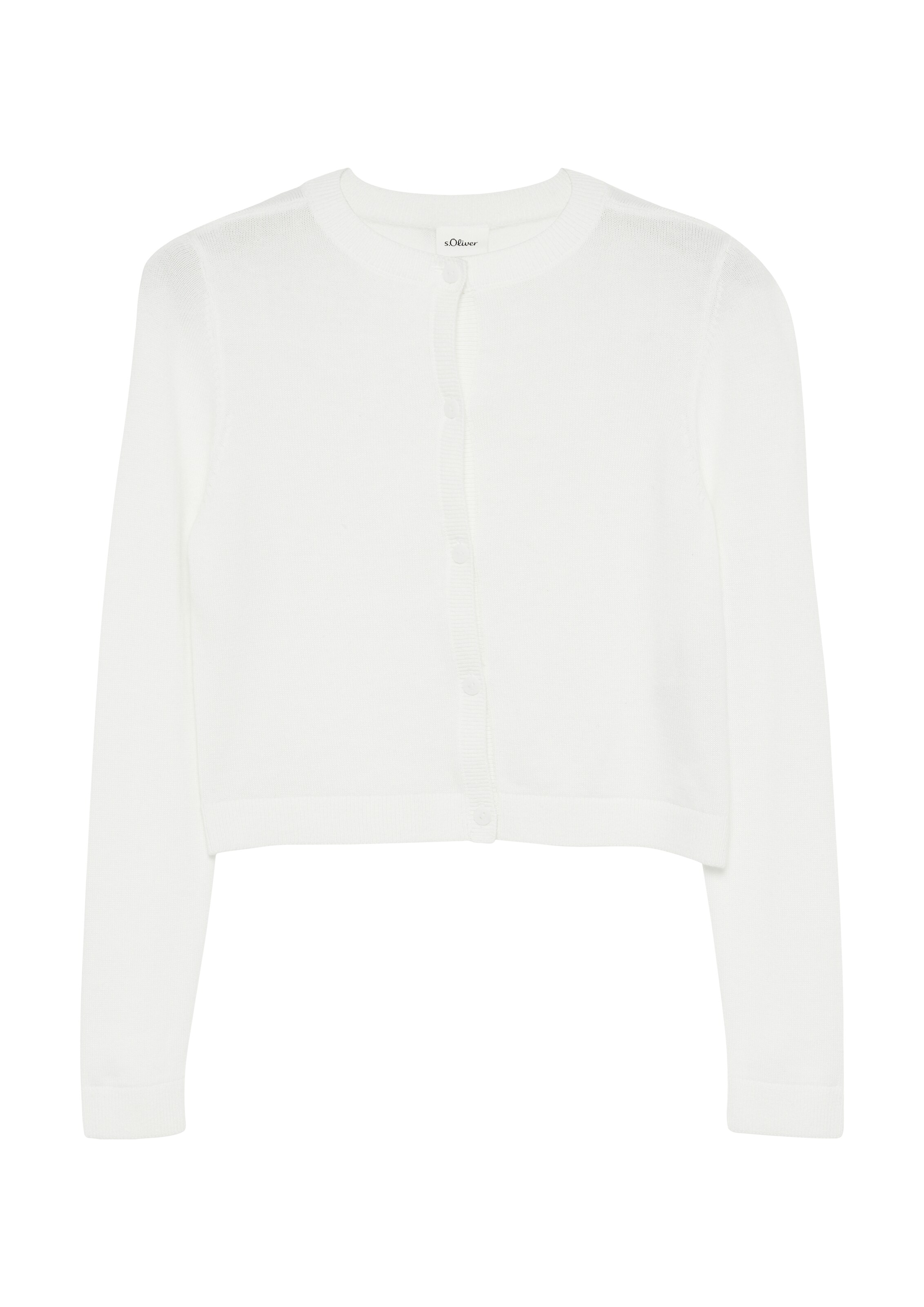 s.Oliver Strickjacke in Weiß: Vorderseite