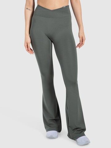 Smilodox Flared Leggings ' Leonora ' in Green: front