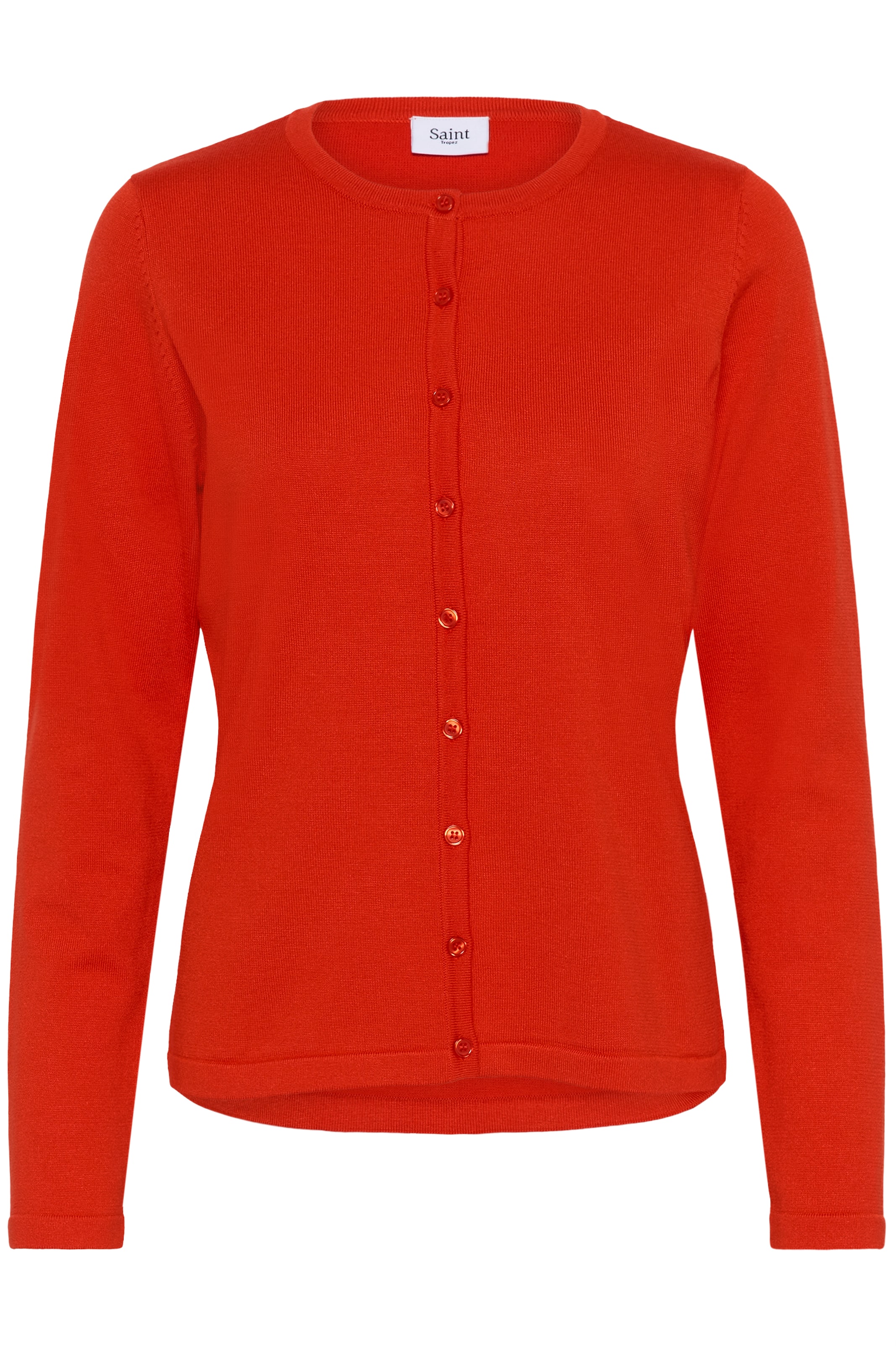 SAINT TROPEZ Strickjacke in Orange: Vorderseite