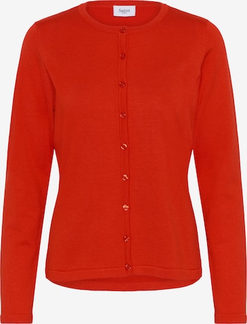SAINT TROPEZ Strickjacke in Orange: Vorderseite