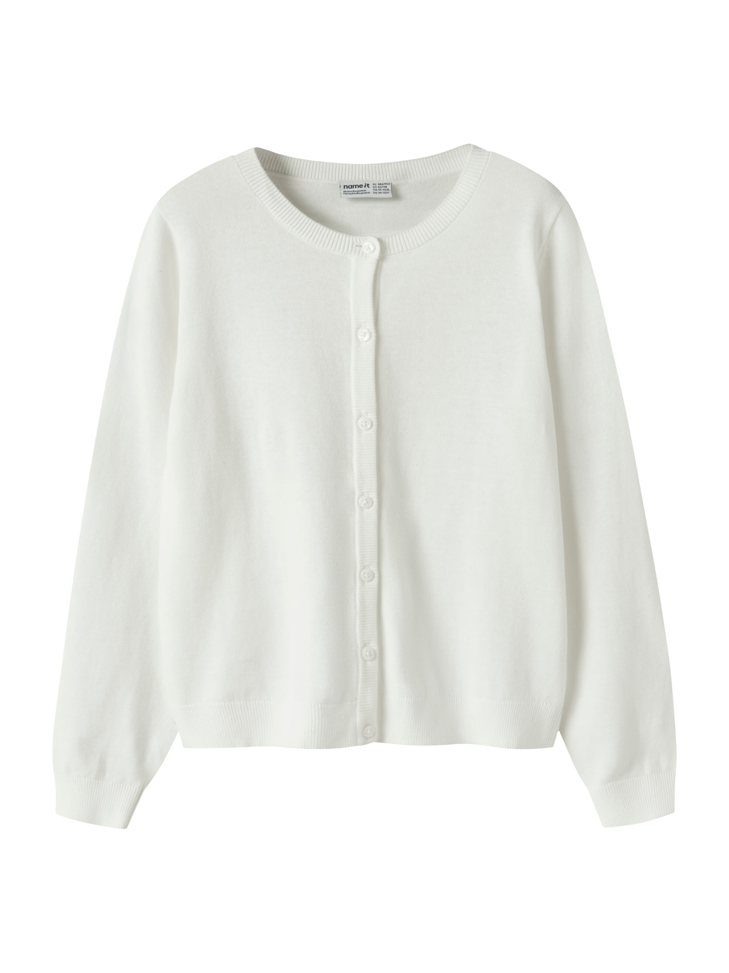 NAME IT Knit Cardigan 'NKFValane' in White: front