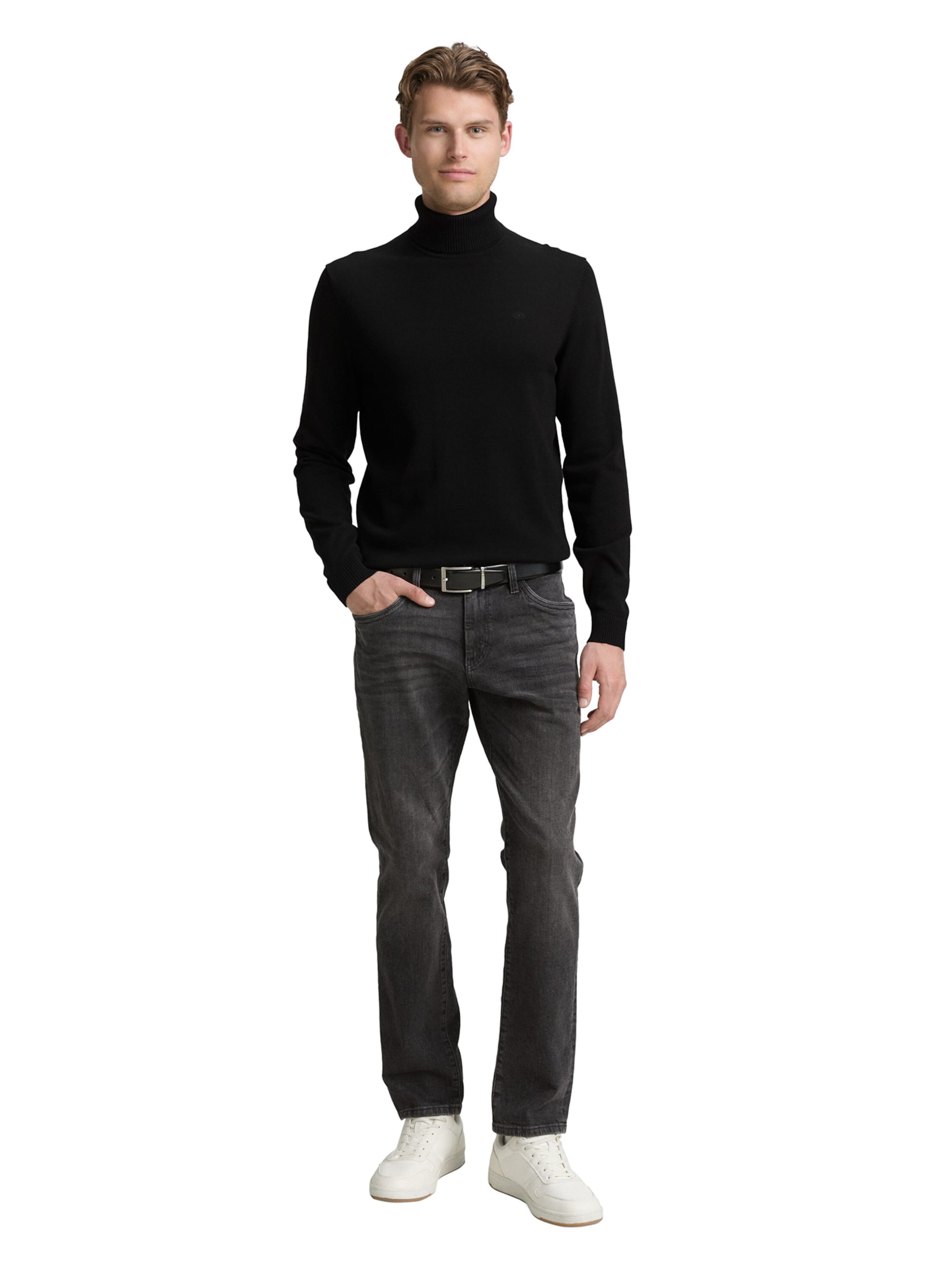 juoda TOM TAILOR Megztinis