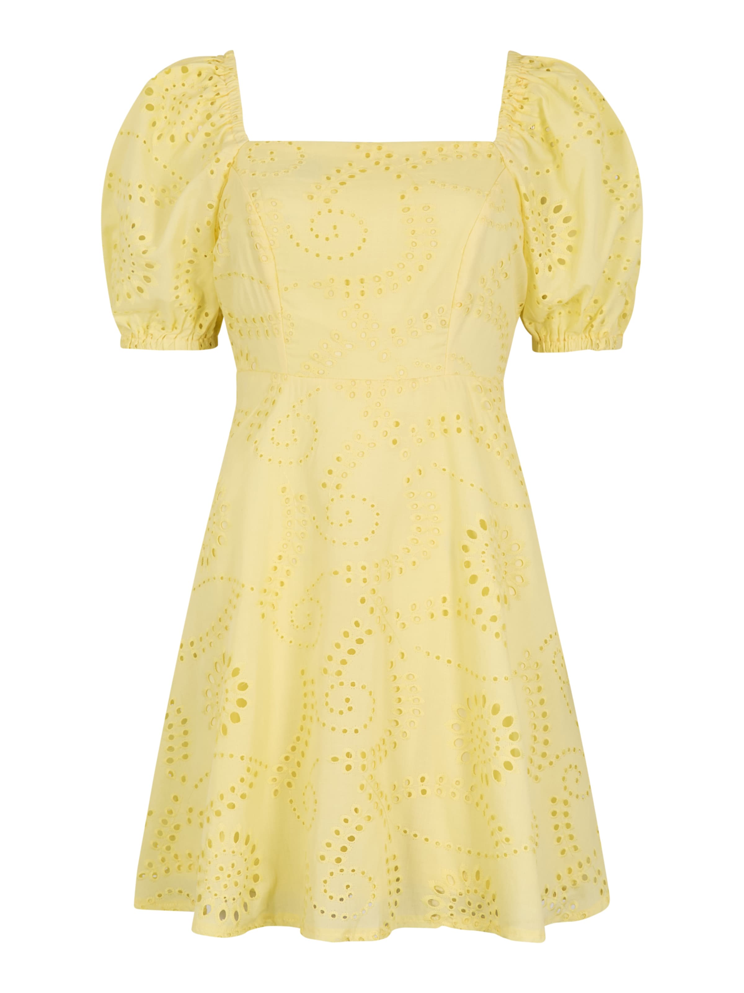 Apricot Floral Broderie Mini Dress ' ' in gelb, Produktansicht