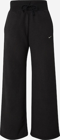 Nike Sportswear Zvonové kalhoty Kalhoty – černá: přední strana