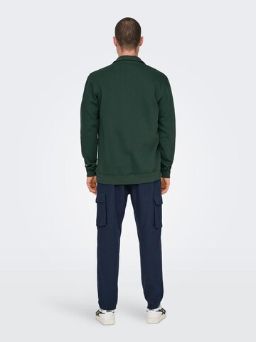 Only & Sons Sweatshirt 'ONSRiley' i grøn