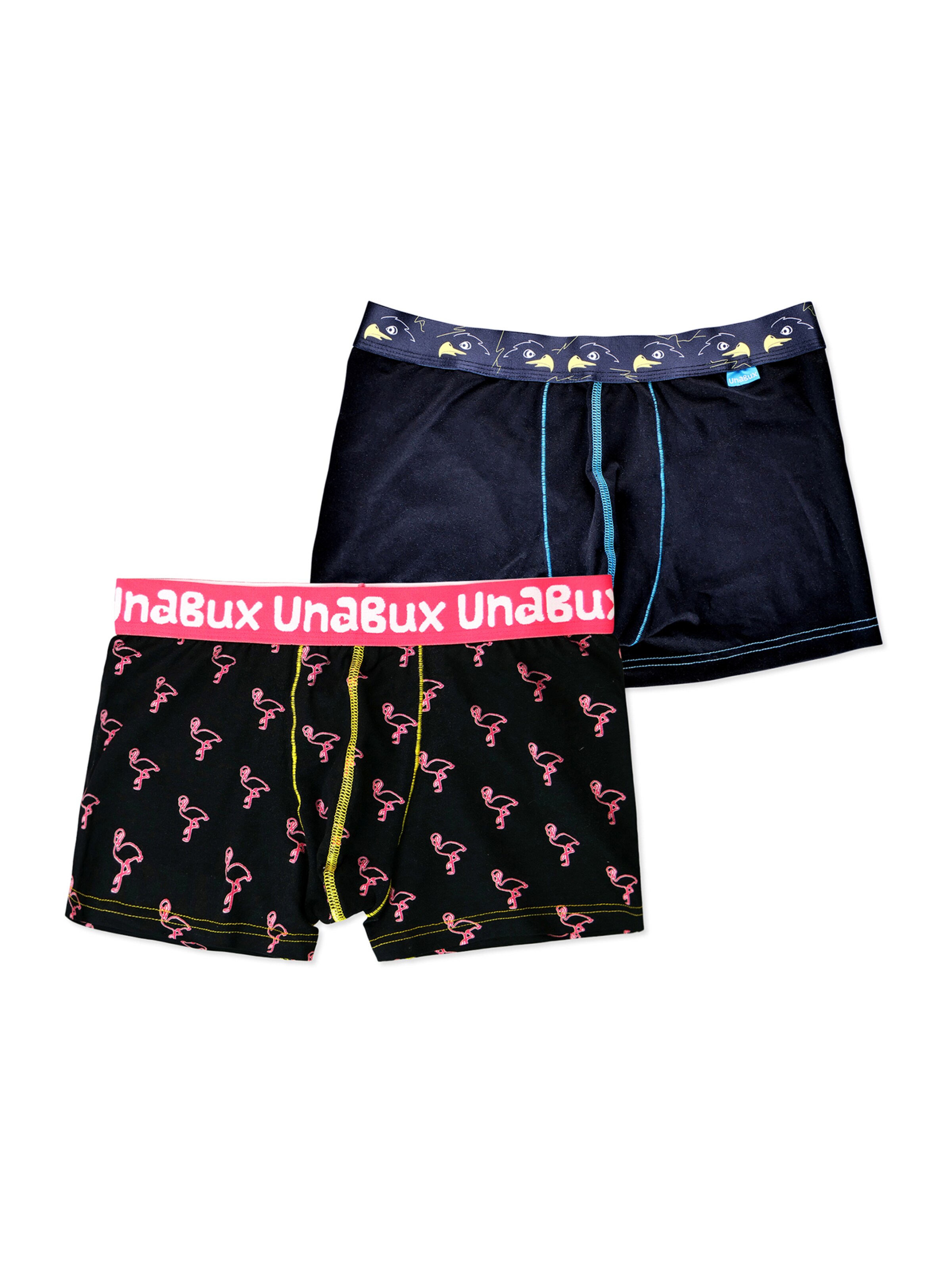 UNABUX Boxershorts in Schwarz: Vorderseite