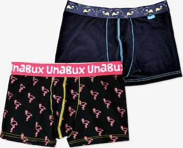 UNABUX Boxershorts in Schwarz: Vorderseite