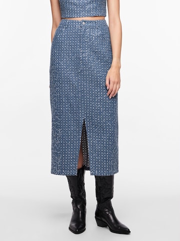 PIECES Rok 'NAOMI' in Blauw