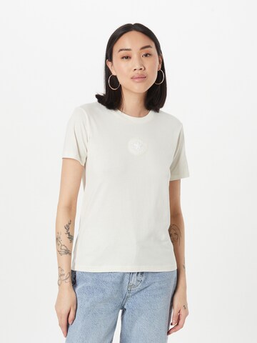 CONVERSE T-shirt i beige: framsida