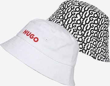 Cappello di HUGO in bianco: frontale