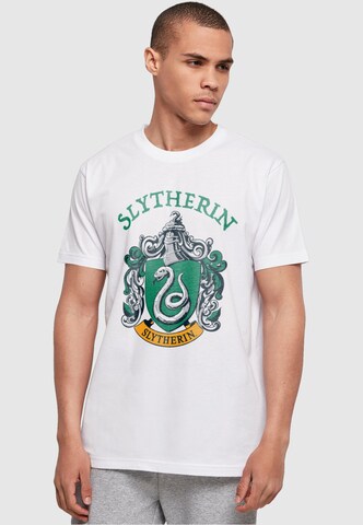T-Shirt 'Harry Potter - Slytherin Crest' ABSOLUTE CULT en blanc : devant