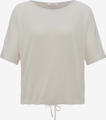 OPUS T-shirt 'Saronji' i beige: framsida