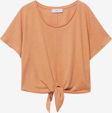 T-shirt 'RAY-H' MANGO en orange : devant