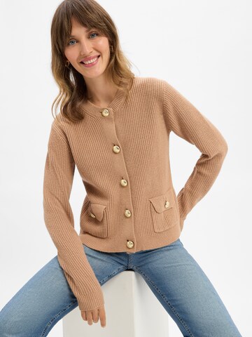 JOOP! Knit Cardigan 'Kimberly' in Beige