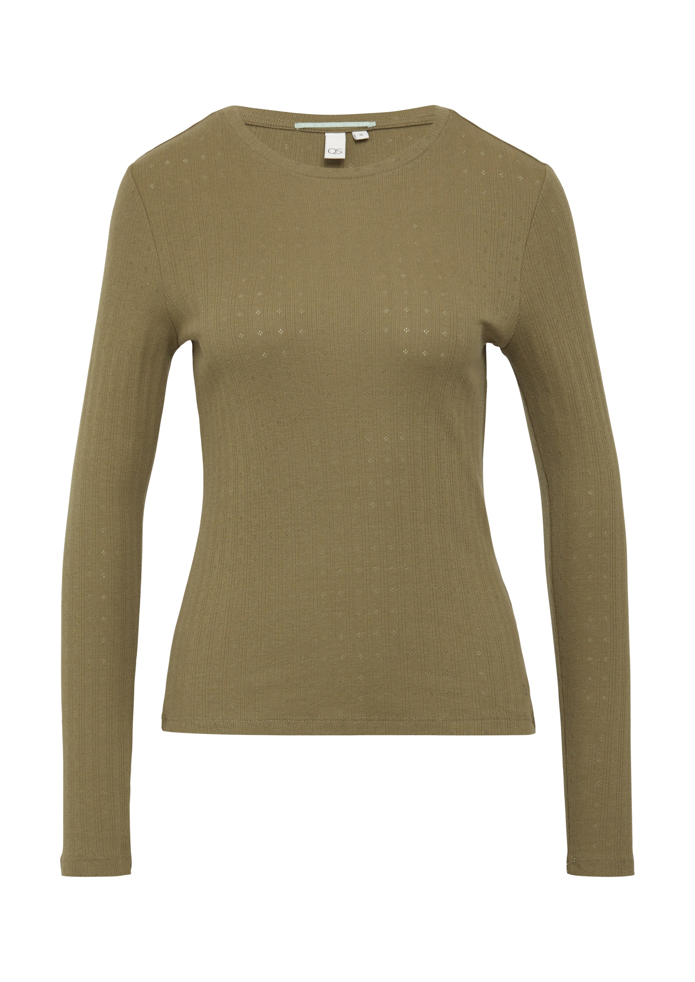 QS Shirt in Groen: voorkant