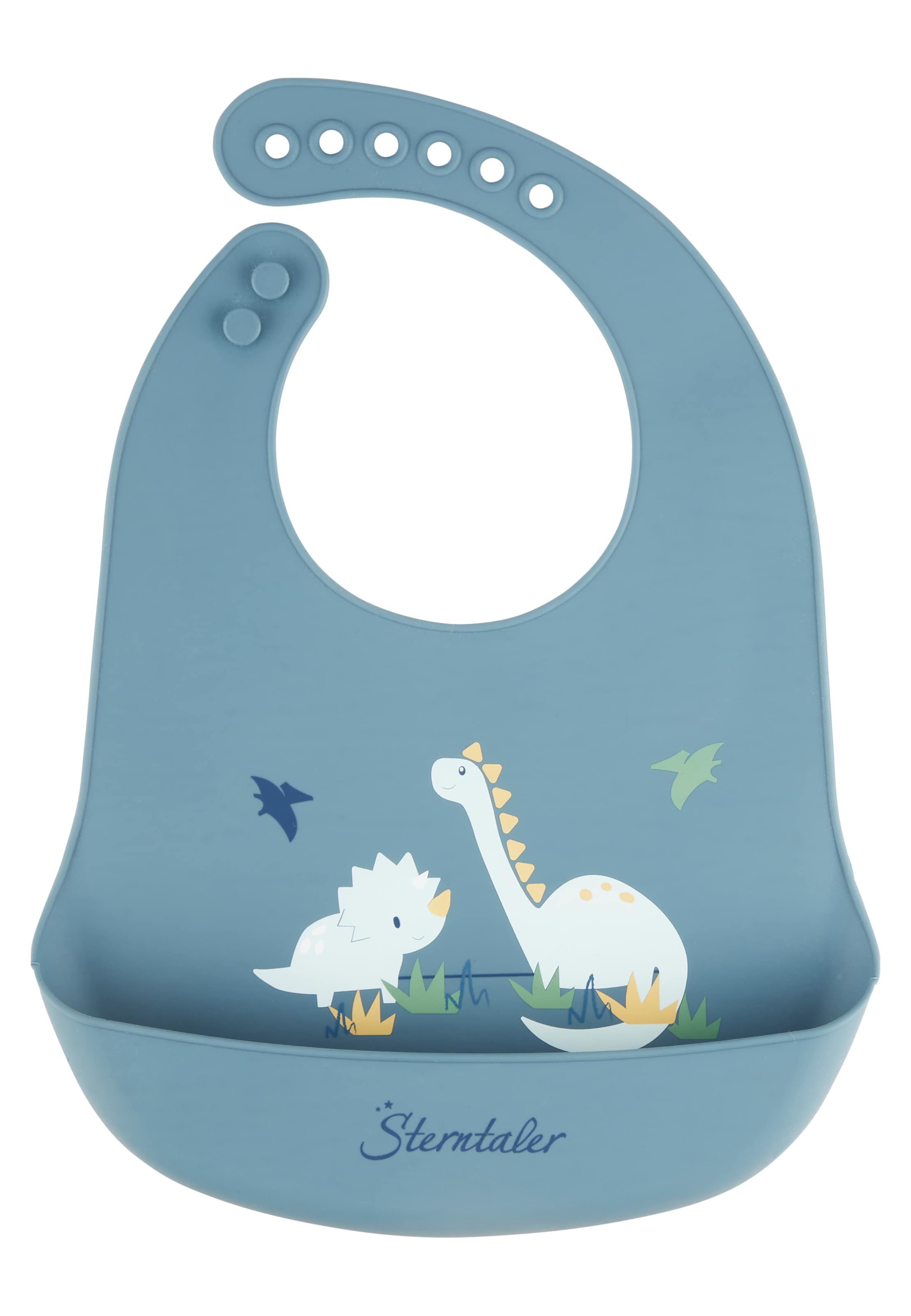 STERNTALER Latz 'DINO Rexi' in Blau: Vorderseite