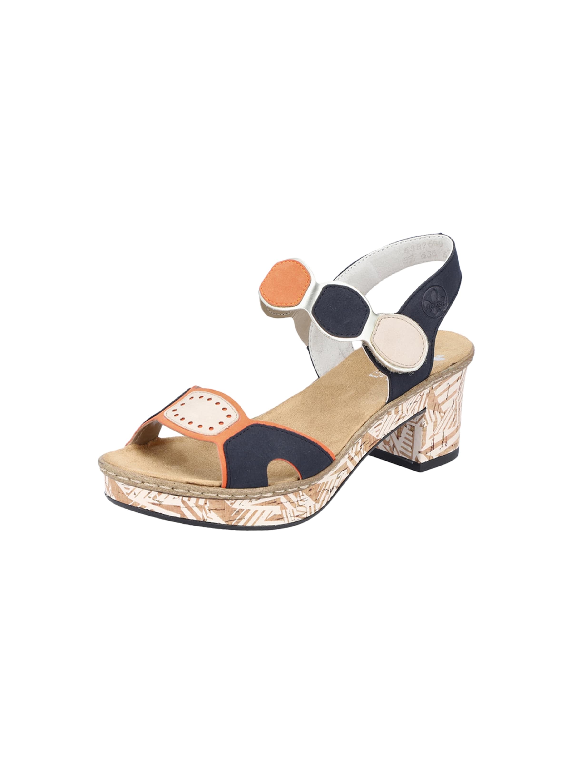 Sandales Rieker en bleu : devant
