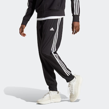 Effilé Pantalon de sport 'Essentials' ADIDAS SPORTSWEAR en noir : devant