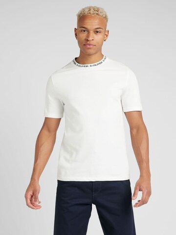 T-Shirt s.Oliver en blanc : devant