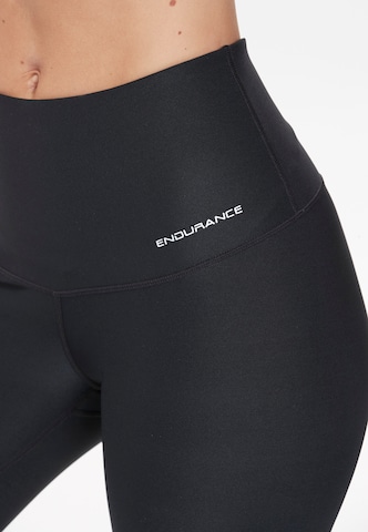 ENDURANCE Slim fit Workout Pants 'Puglia' in Black