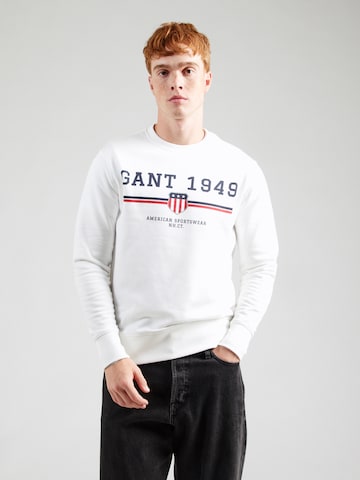 GANT Sweatshirt in Wit: voorkant