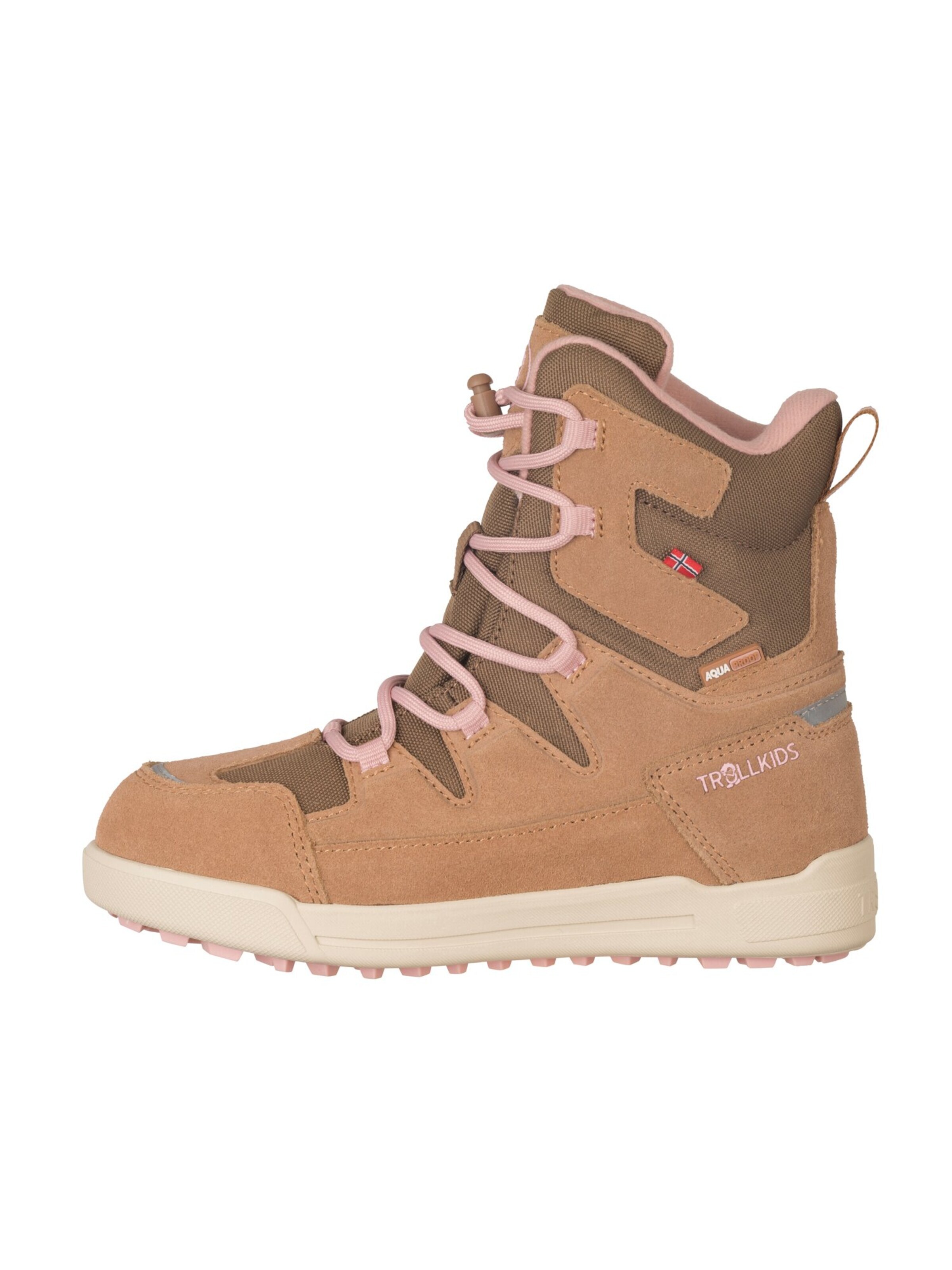 TROLLKIDS Snow Boots in Brown: front