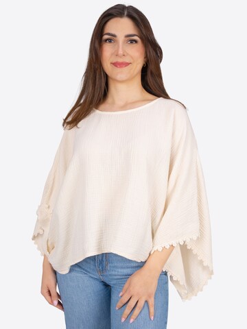 Seasons of April Blouse 'Mathilda' in Beige: front