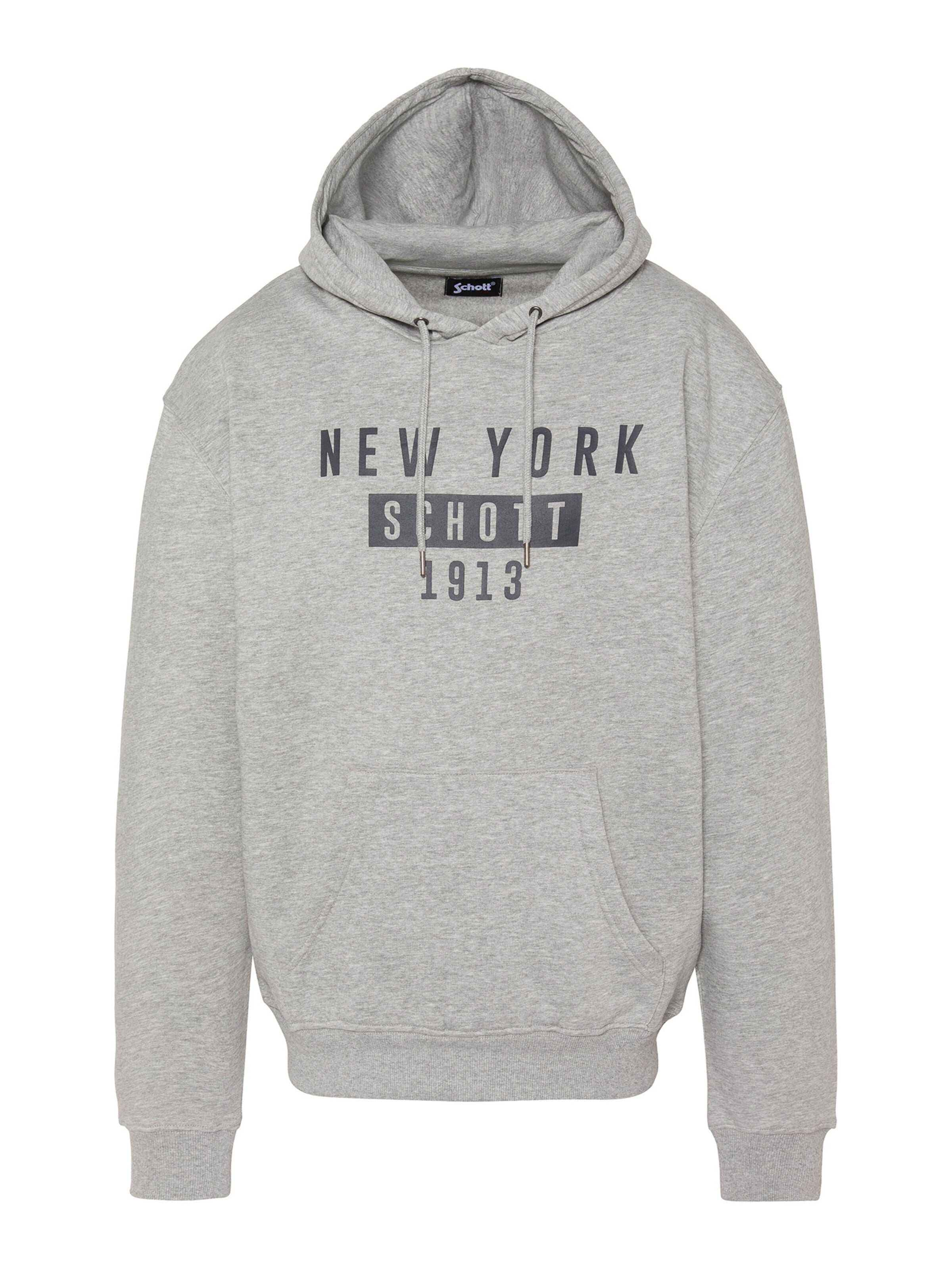 Schott NYC Sweatshirt‌‌‌‌‌‌‌‌‌ in Grau: Vorderseite