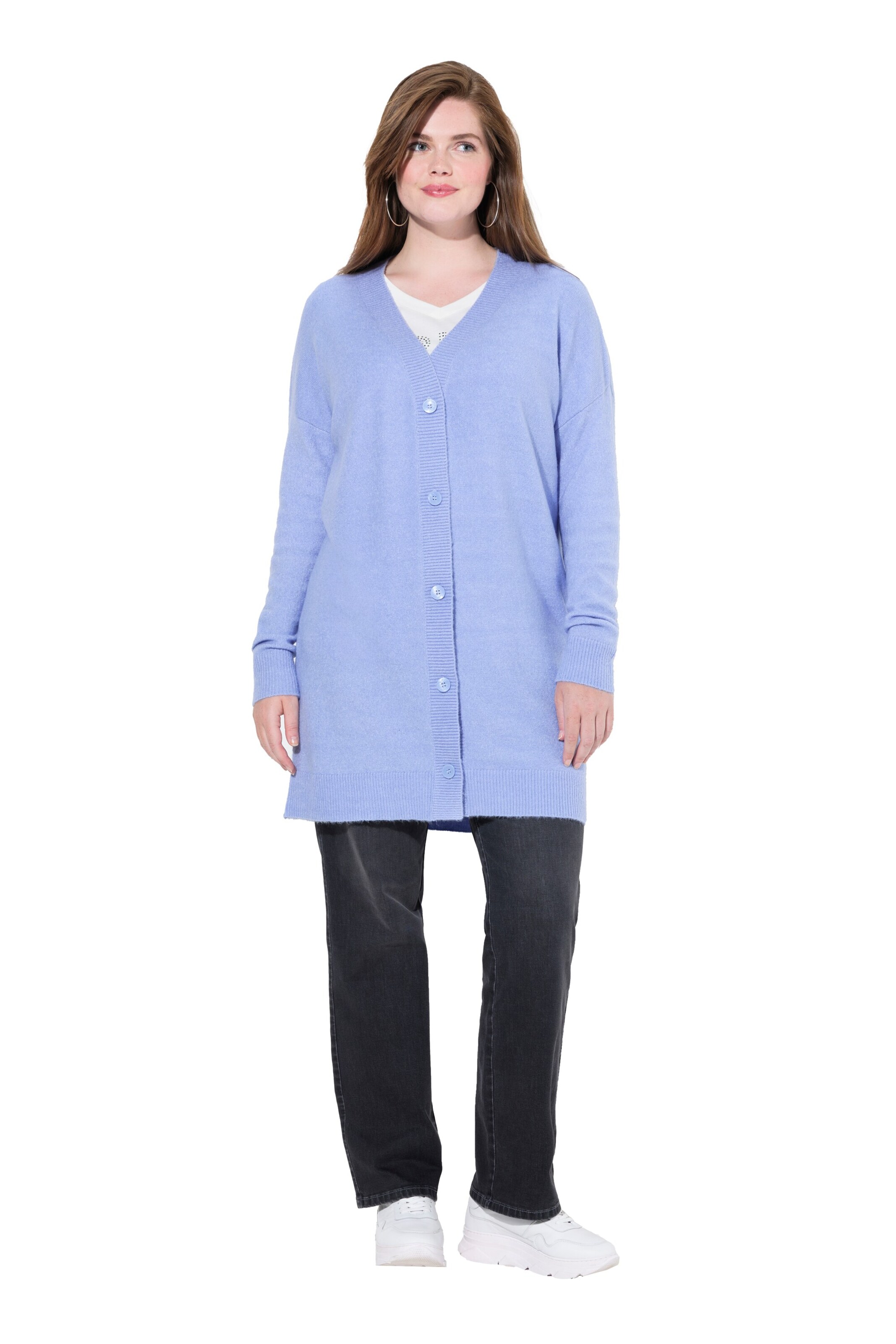 Ulla Popken Kardigán - Modrá: predná strana