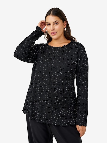 ZizziBluza 'Calaura' - crna boja: prednji dio